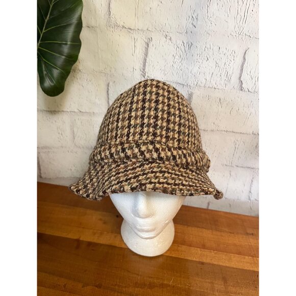 Vintage Harris Tweed wool bucket hat, Sherlock Holmes hat - Picture 4 of 9